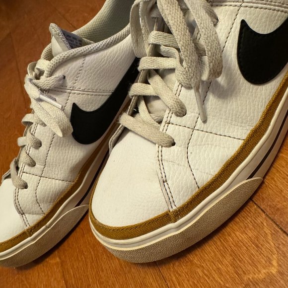 Nike Court Legacy Shoes | White/Desert Ochre/Black | 10.5m / 12w - Picture 10 of 15
